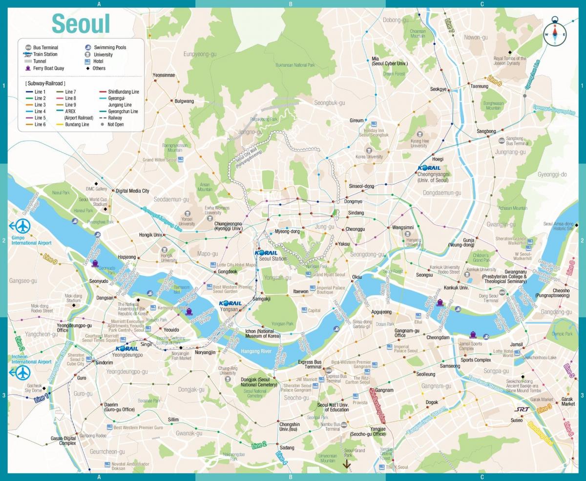 Seoul bus station map