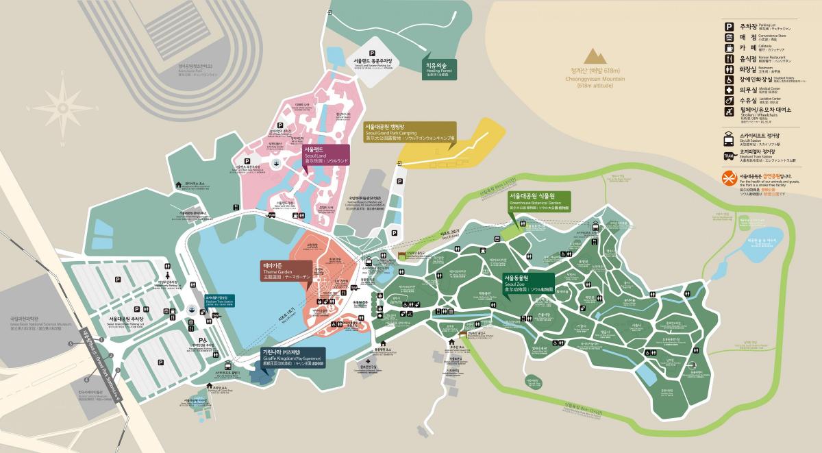 Seoul zoo park map